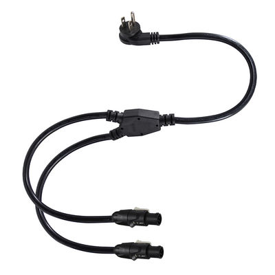 NEMA 5-15P για διπλό καλώδιο PowerCON Y Splitter για φωτισμό σκηνής