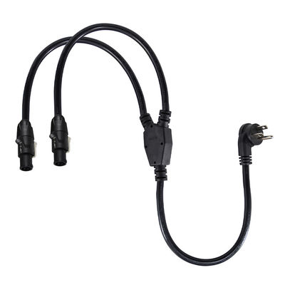 NEMA 5-15P για διπλό καλώδιο PowerCON Y Splitter για φωτισμό σκηνής