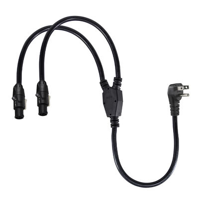 NEMA 5-15P για διπλό καλώδιο PowerCON Y Splitter για φωτισμό σκηνής