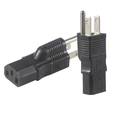 NEMA 5-15P έως IEC 320 C13 Συσκευή προσαρμογέα ρεύματος 125V 15A UL πιστοποιημένο