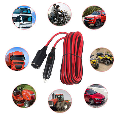 12V 24V καλώδιο επέκτασης αναπτήρα αυτοκινήτου αρσενικό προς θηλυκό