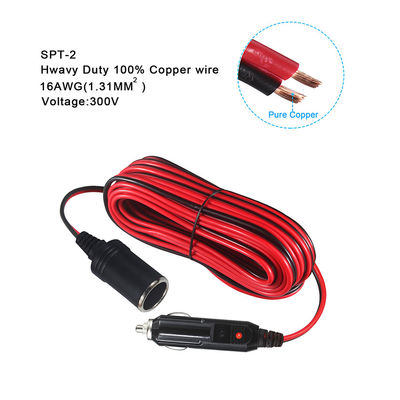 12V 24V καλώδιο επέκτασης αναπτήρα αυτοκινήτου αρσενικό προς θηλυκό