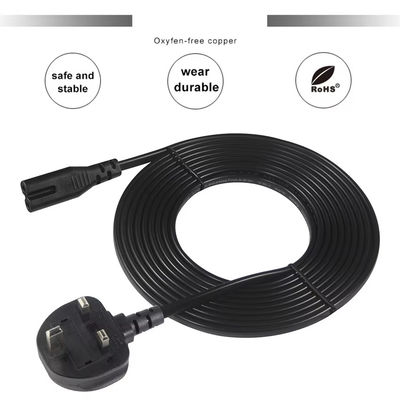 Ηλεκτρονικό καλώδιο 1.5M 250V 2.5A 18AWG Ευέλικτο PVC για Nintendo Switch / Ηχεία / Αναπροσαρμοστή τροφοδοσίας φορητού υπολογιστή