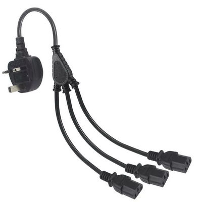 UK Plug to Multi C13 Power Cord 1.8M 250V 13A 16AWG PDU Cable για server rack/UPS/data center (BS1363/IEC 60320/RoHS)