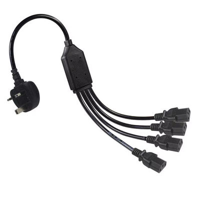 UK Plug to Multi C13 Power Cord 1.8M 250V 13A 16AWG PDU Cable για server rack/UPS/data center (BS1363/IEC 60320/RoHS)