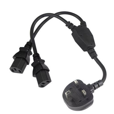 UK Plug to Multi C13 Power Cord 1.8M 250V 13A 16AWG PDU Cable για server rack/UPS/data center (BS1363/IEC 60320/RoHS)
