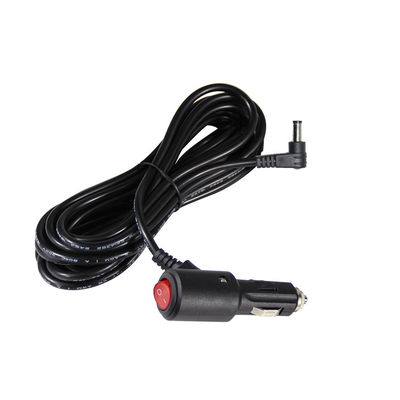 12V/24V γωνιακό φορτιστή αυτοκινήτου με διακόπτη ενεργοποίησης - 90 μοίρες καλώδιο παροχής συνεχούς τάσης για ηλεκτρονικά οχήματα και φόρτιση συσκευών USB