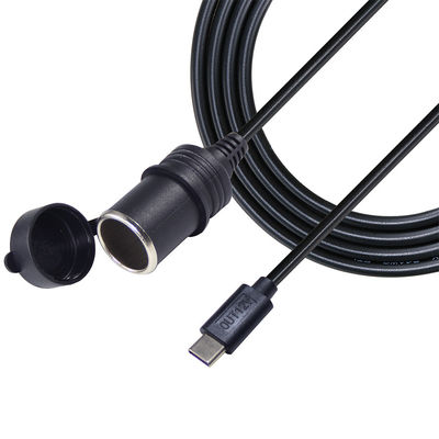 12V 24V διπλή είσοδος USB-C φορτιστή αυτοκινήτου προσαρμογέα μετατροπέα για την φόρτιση οχήματος με QC3.0 γρήγορη φόρτιση & προστασία ασφάλειας