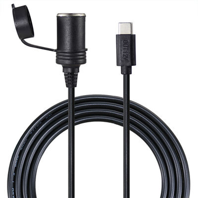 12V 24V διπλή είσοδος USB-C φορτιστή αυτοκινήτου προσαρμογέα μετατροπέα για την φόρτιση οχήματος με QC3.0 γρήγορη φόρτιση & προστασία ασφάλειας