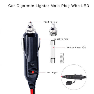 12V 24V Διπλός Αντάπτορας Διαχωριστή Αναπτήρα Αυτοκινήτου για SUV Φορτηγό Van Επέκταση Φορτιστή Παροχής Ρεύματος
