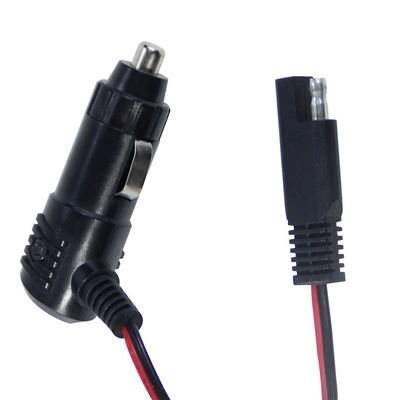 Συμπλέκτης αναπτήρα τσιγάρων 12V με διακόπτη σε καλώδιο ρεύματος συνδετήρα SAE για φορτιστή μπαταριών ηλιακών συλλεκτών και χρήση μοτοσικλέτας