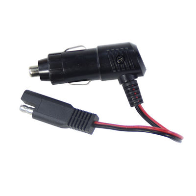Συμπλέκτης αναπτήρα τσιγάρων 12V με διακόπτη σε καλώδιο ρεύματος συνδετήρα SAE για φορτιστή μπαταριών ηλιακών συλλεκτών και χρήση μοτοσικλέτας