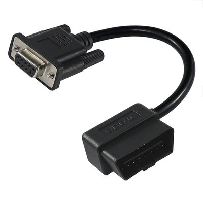 Καλώδιο διαγνωστικού προσαρμογέα OBD-II προς DB9 με 16-πιν αρσενικό σε 9-πιν σειριακό συνδέσμο για διεπαφή εργαλείου σάρωσης οχημάτων
