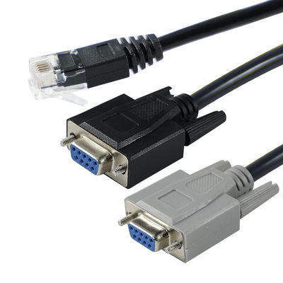 Καλώδιο Μετατροπέα RJ45 σε Διπλό DB9 Αρσενικό Σειριακό για Διακομιστές Κονσόλας