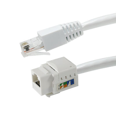 Ασύνδετη θηλυκή-θηλυκή σύνδεση Keystone RJ45 Cat6 για πάνελ patch Ethernet ή πλάκες τοίχου 8P8C LAN Network Adapter