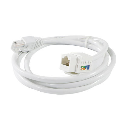 Ασύνδετη θηλυκή-θηλυκή σύνδεση Keystone RJ45 Cat6 για πάνελ patch Ethernet ή πλάκες τοίχου 8P8C LAN Network Adapter