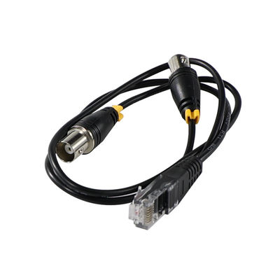 RJ45/RJ48 Άντρας σε διπλό καλώδιο προσαρμογέα BNC θηλυκού τύπου για T1/E1 Διασύνδεση μετάδοσης σήματος κοαξιού μετατροπέα διαχωριστή A