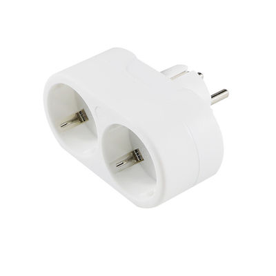 Διπλή έξοδος EU Plug Power Adapter Socket Converter για οικιακά ταξίδια Ευρωπαϊκή τυποποιημένη έξοδος AC, 250V 10Aa