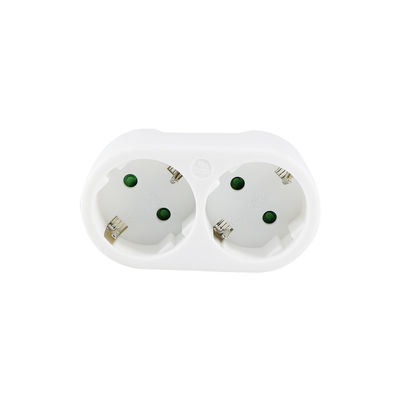 Διπλή έξοδος EU Plug Power Adapter Socket Converter για οικιακά ταξίδια Ευρωπαϊκή τυποποιημένη έξοδος AC, 250V 10Aa