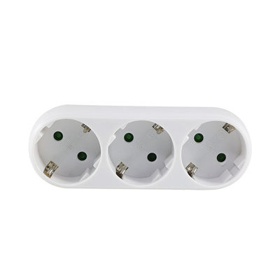 Ευρωπαϊκός αντάπτορας πρίζας 3-δρόμων 250V 10A με 3 πρίζες AC