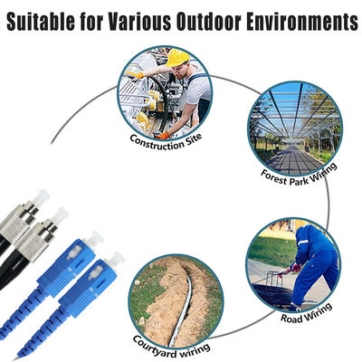 Καλώδιο Patch Οπτικών Ινών SC σε FC - Singlemode ή Multimode Jumper για FTTH, ODF, Τηλεπικοινωνίες, Εφαρμογές Κέντρων Δεδομένων