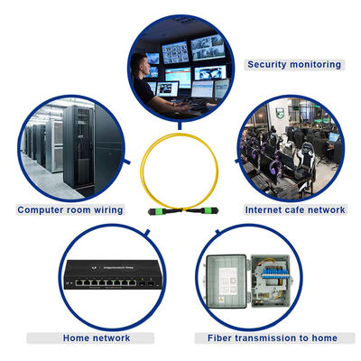 LC APC Οπτικό καλώδιο Patch Singlemode OS2 Πράσινο μπουφάν