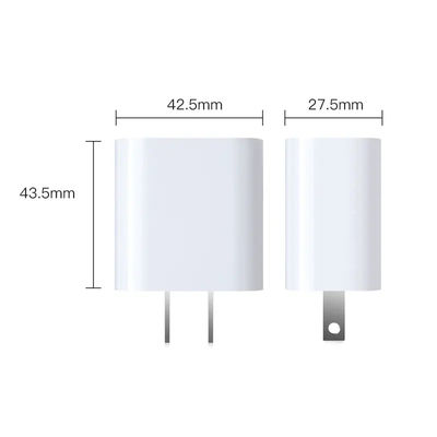 Φορτιστής τοίχου US 2-Pin 30W Dual Port – USB-C & USB-A Έξοδος Γρήγορης Φόρτισης για Τηλέφωνο, Tablet, Κάμερα