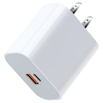 Φορτιστής τοίχου US 2-Pin 30W Dual Port – USB-C & USB-A Έξοδος Γρήγορης Φόρτισης για Τηλέφωνο, Tablet, Κάμερα