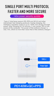 Ευρωπαϊκός φορτιστής τοίχου 2-Pin 140W USB-C High Power – Αντάπτορας ταχείας φόρτισης Type-C για Laptop, Tablet, Steam Deck, MacBook, για ταξίδια