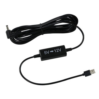 USB σε δεξιά γωνία DC 5V έως 12V Step-Up Power Cable - Αναπροσαρμοστής ενδυνάμωσης τάσης για δρομολογητή, λωρίδα LED, κάμερα, ανεμιστήρα