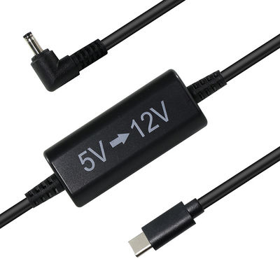 Καλώδιο USB-C σε 12V Step-Up με Καλώδιο DC Γωνίας - Μετατροπέας Ισχύος 5V σε 12V για Router, LED, Κάμερα, Ανεμιστήρα