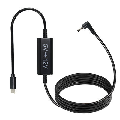 Καλώδιο USB-C σε 12V Step-Up με Καλώδιο DC Γωνίας - Μετατροπέας Ισχύος 5V σε 12V για Router, LED, Κάμερα, Ανεμιστήρα