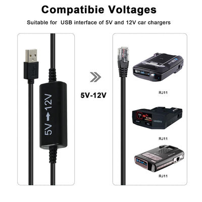 Καλώδιο εγχύσης ισχύος USB προς RJ45 5V έως 12V για κάμερες IP
