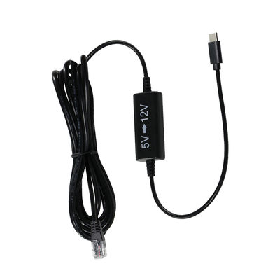 Καλώδιο εγχύσης ρεύματος USB-C σε RJ45 -5V έως 12V Step-Up Ethernet Adapter για κάμερα IP, σημείο πρόσβασης, συσκευή IoT