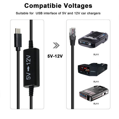 Καλώδιο εγχύσης ρεύματος USB-C σε RJ45 -5V έως 12V Step-Up Ethernet Adapter για κάμερα IP, σημείο πρόσβασης, συσκευή IoT