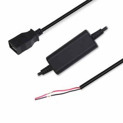 USB θηλυκό ή μικρο-USB (δεξιά γωνία) σε κλιπ αλιγάτορα / κασσίτερο καλώδιο / καλώδιο σταθμού 5V έως 9V/12V ενισχυτής ισχύος για DIY