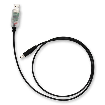 USB σε DC 5V έως 12V Step-Up καλώδιο ρεύματος με διαφανές μπλε / λευκό / ροζ κέλυφος- Boost Adapter για δρομολογητή, LED, συσκευή IoT