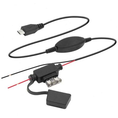 Καλώδιο Micro USB (Γωνιακό/st) σε Τερματικό/Ημι-απογυμνωμένο Σύρμα Step-Down με Ενσωματωμένη Ασφάλεια - 5V σε 3.3/3.7V για DIY και IoT Χρήση