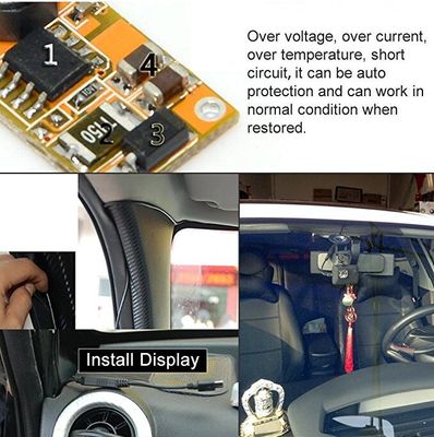 12V αλγατοκινητήρα Clip σε DC 5.5x2.1mm καλώδιο ρεύματος για LED Strips