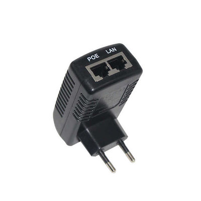 EU Plug PoE Injector- 48V Active Power Over Ethernet Supply IEEE 802.3af/at για κάμερα IP, σημείο ασύρματης πρόσβασης, VoIP τηλέφωνο
