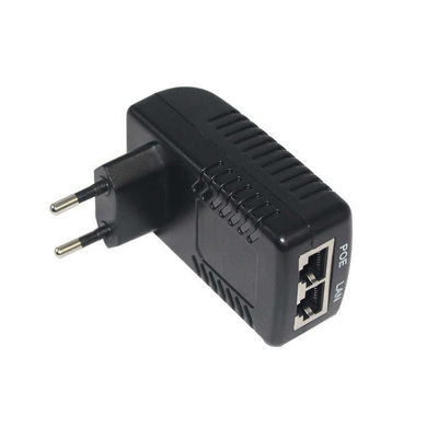 EU Plug PoE Injector- 48V Active Power Over Ethernet Supply IEEE 802.3af/at για κάμερα IP, σημείο ασύρματης πρόσβασης, VoIP τηλέφωνο