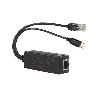 PoE Splitter με έξοδο USB-C- 48V έως 5V / 9V / 12V Power Over Ethernet μετατροπέας για tablet, τηλέφωνο, Raspberry Pi, συσκευές USB-C