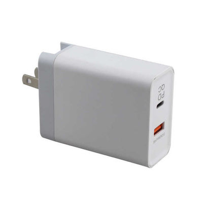 Φορτιστής τοίχου 2 θυρών US Plug – Προσαρμογέας γρήγορης φόρτισης 45W με έξοδο USB-C και USB-A για τηλέφωνο, tablet, φορητό υπολογιστή, οικιακή και ταξιδιωτική χρήση