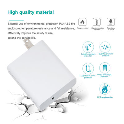 Ηλεκτρονικό φορτιστή USB-C 60W ∆ύο-Pins Σύνθετος προσαρμογός ταχείας φόρτισης για φορητό υπολογιστή, τηλέφωνο, tablet, ταξιδιωτική χρήση (100 ∆240V εισροή)