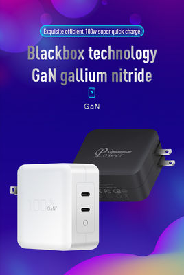 Φορτιστής τοίχου US Plug 100W Dual USB-C – Προσαρμογέας γρήγορης φόρτισης 2 θυρών για φορητό υπολογιστή, tablet, τηλέφωνο, συσκευές Type-C (Είσοδος 100–240V)