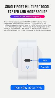 AU Plug 140W USB-C Wall Charger ̇ High Power 2-Pin Adapter για φορητό υπολογιστή, tablet, τηλέφωνο, συσκευές τύπου C (100 ̇ 240V εισροή)