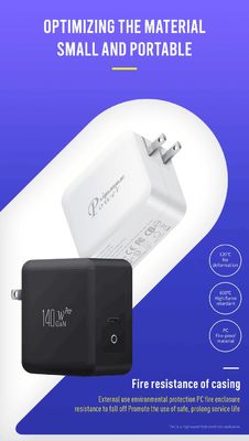 ΗΠΑ 2-Pin Wall Charger με διπλές θύρες USB-C, 120W υψηλής ταχύτητας έξοδος, γρήγορο προσαρμογέα φόρτισης για φορητό υπολογιστή / tablet