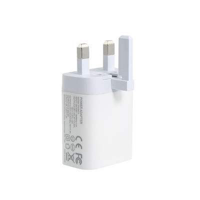 Φορτιστής τοίχου UK 2-Pin με θύρες USB-C και USB-A, Έξοδος 20W, Συμπαγής προσαρμογέας ρεύματος διπλής θύρας για τηλέφωνο/tablet