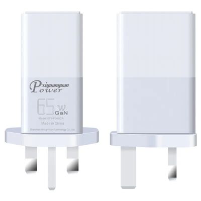 Φορτιστής τοίχου UK 2-Pin με θύρες USB-C και USB-A, προσαρμογέας τροφοδοσίας υψηλής ταχύτητας διπλής θύρας 65W για φορητό υπολογιστή/τηλέφωνο/tablet