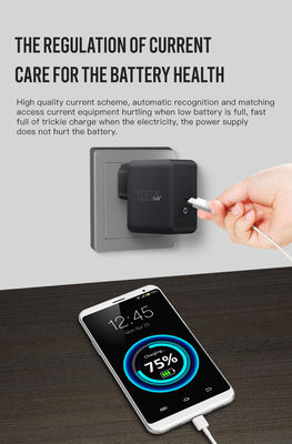 Βρετανία / ΕΕ 2-Pin Wall Charger με θύρα USB-C, 100W High-Speed Output Power Adapter για φορητό υπολογιστή / tablet / τηλέφωνο